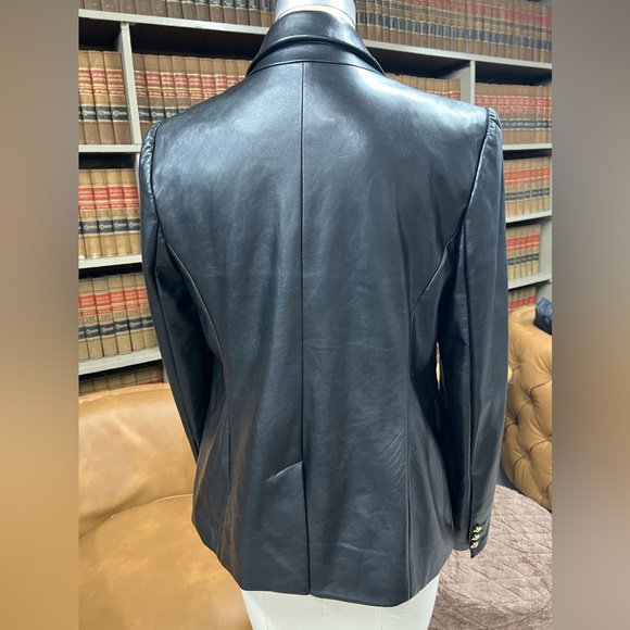 Rachel Zoe faux leather blazer L - Picture 2 of 2